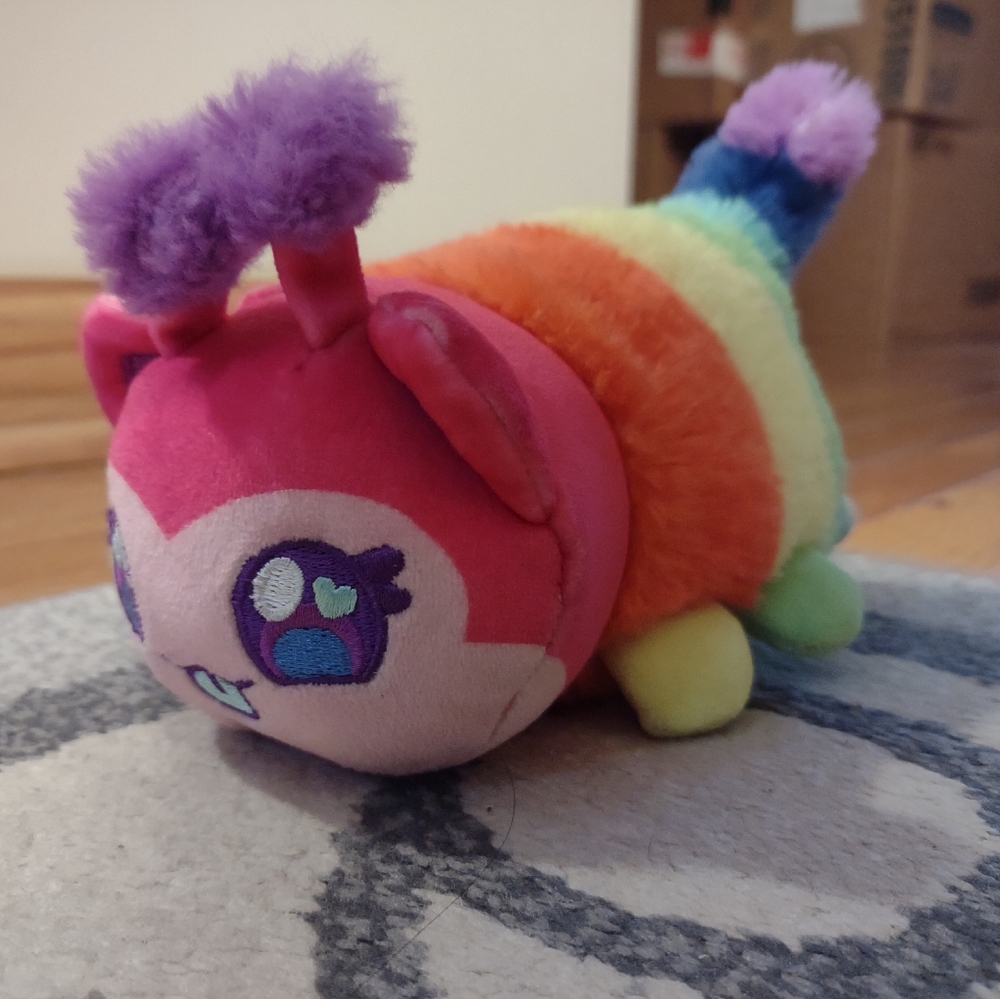 Aphmau MeeMeows Safari Series Caterpillar Cat Plush 6.5" Limited Ed Chase 2024